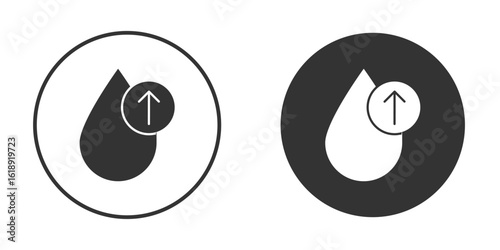 High cholesterol icon, flat vector simple element illustration from editable concept