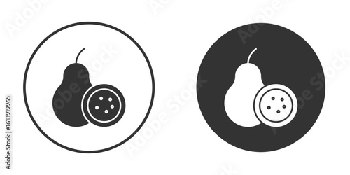 Guava icon, flat vector simple element illustration from editable concept