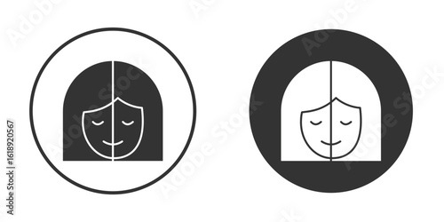 Facelifting procedure icon, flat vector simple element illustration from editable concept