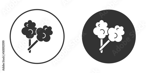 Cotton Candy icon, flat vector simple element illustration from editable concept