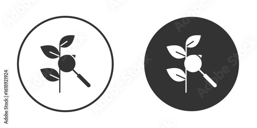 Botany icon, flat vector simple element illustration from editable concept