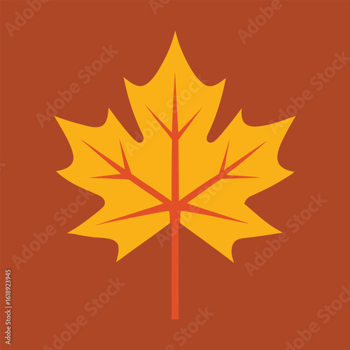 a sycamore leaf with broad shape fall icon