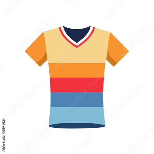 Colorful T Shirt Icon Isola...