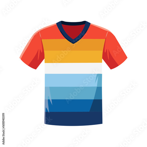 Colorful T Shirt Icon Isola...
