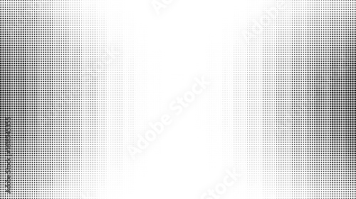 Vibrant black and white Halftone Dot Pattern with a Central Brightening Gradient and Smooth Fade Effect