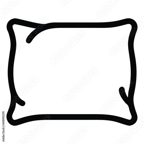 Pillow Cushion HandDrawn Illustration for Sleep and Comfort