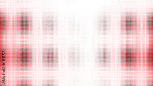Vibrant Red Halftone Dot Pattern with a Central Brightening Gradient and Smooth Fade Effect