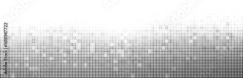 Abstract Grayscale Digital Pixel Fade with Gradual Descending Transparency and Square Grid Texture