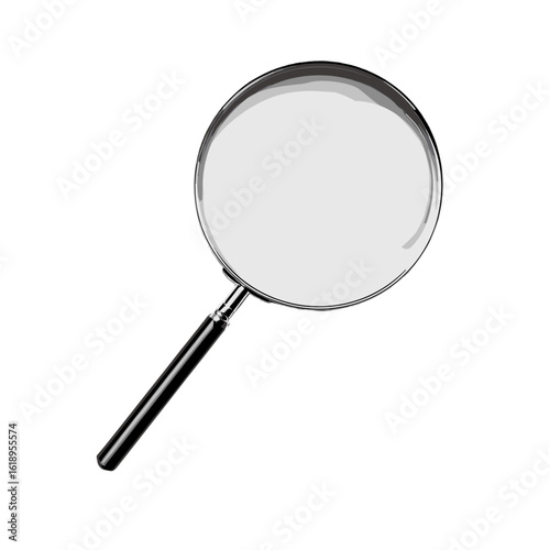 A magnifying glass isolated on transparent background.
