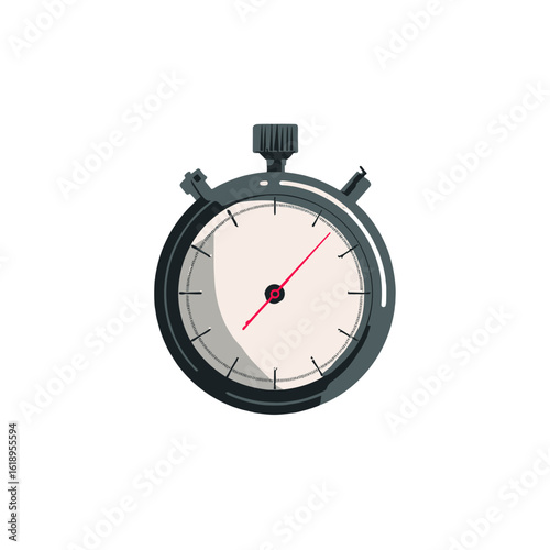 Close-up view of a stopwatch, illustrating time and measurement.