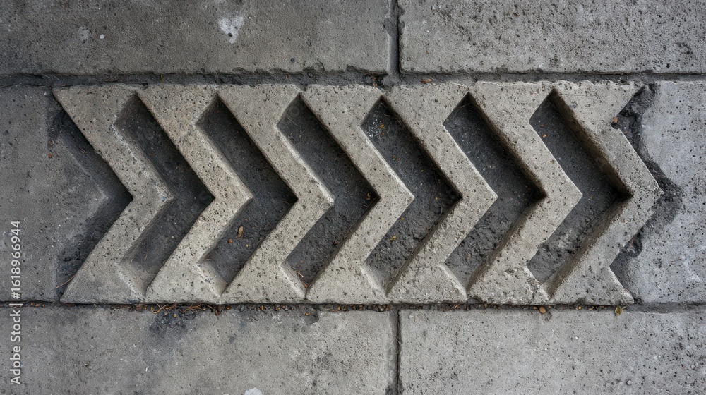 Gray concrete drain grates pattern