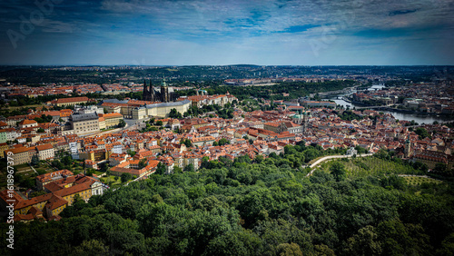 Prague Castle and City from Above