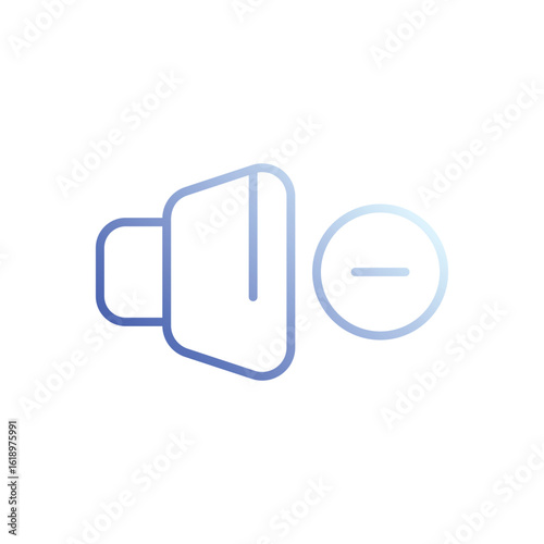 Volume Remove icon vector