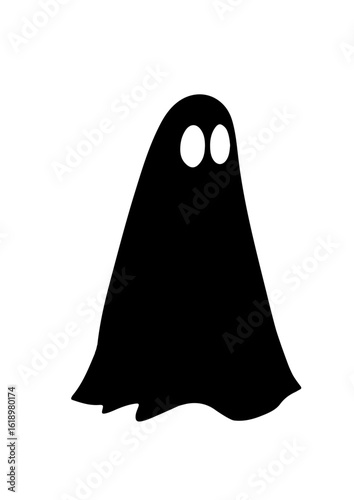 Ghost Silhouette Illustration
