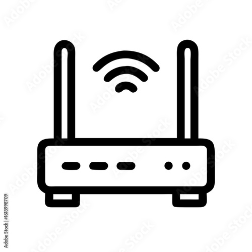 Wifi router wireless internet connection network signal antenna modem broadband technology device for home office