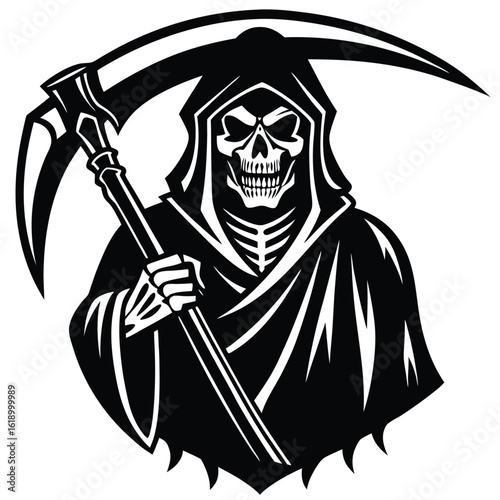 grim reaper vector icon