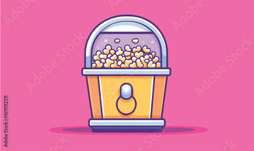 Enjoy classic movie time with a fresh batch of fluffy popcorn from this retro machine