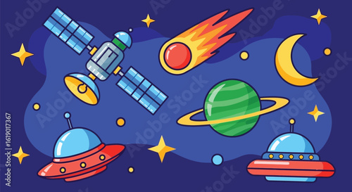 rocket in space