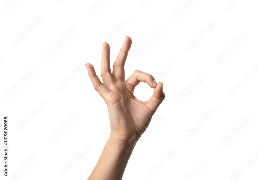 Hand Showing Okay Sign Hand Showing Okay Sign