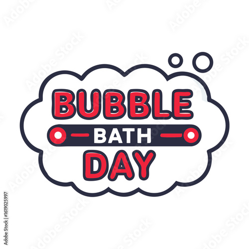 Bubble Bath Day Logo Icon