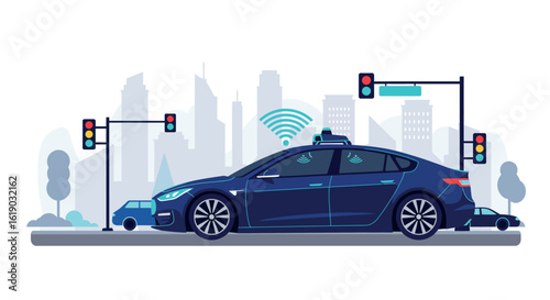 Smart city transportation: modern autonomous car with wireless technology
