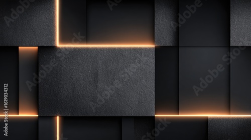 Dark stone wall with glowing lines