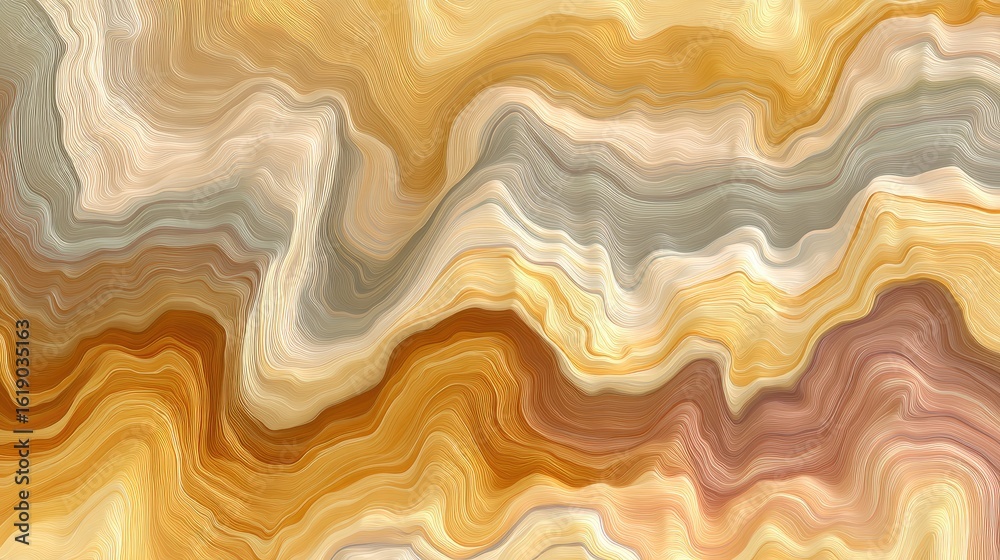 Fototapeta premium Abstract swirling marble pattern in warm, muted tones