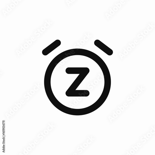 alarm clock snooze icon sign vector
