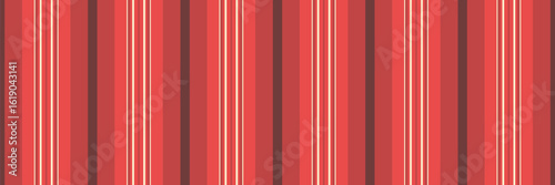 Fnfinity pattern textile texture, graph vector vertical stripe. Nibbon seamless lines fabric background in red and papaya whip colors.