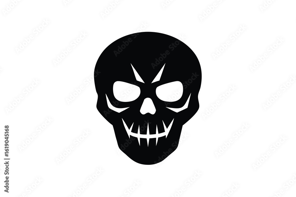 Fototapeta premium dark skull vector icon