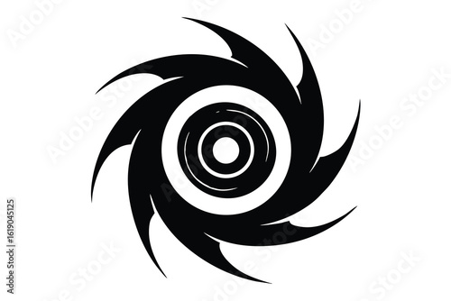 cursed swirl vector icon