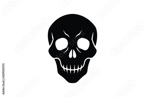 eerie skull vector icon