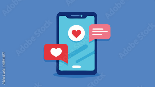 Emergency Contact Notification A smartphone alerting emergency contacts with a notification symbol and a heart icon indicating an alert from the wearable device.