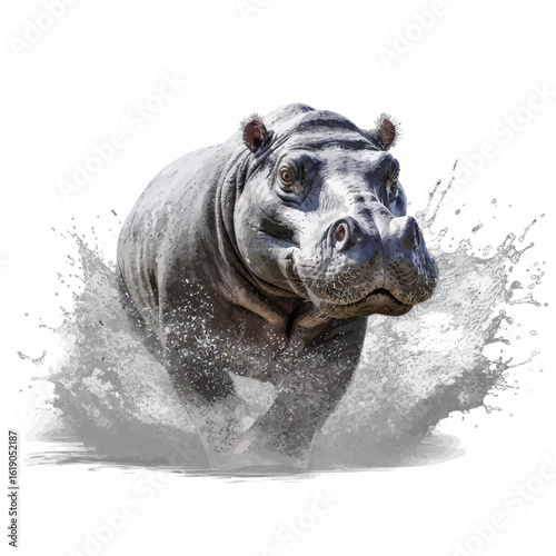 hippopotamus in water