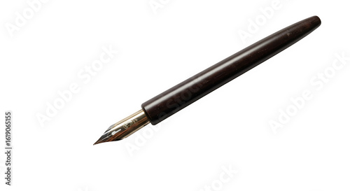 Calligraphy pen isolated on PNG background.