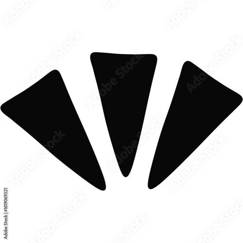 Black Expression Accent – Filled Wedges