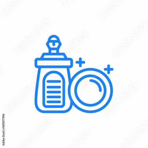 baby bottle feeding icon sign vector