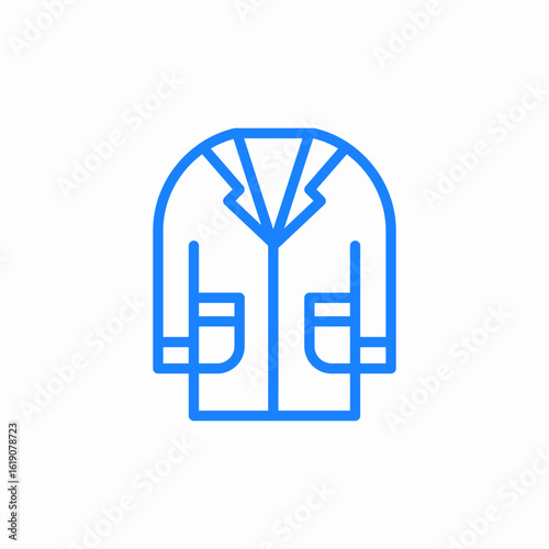 doctor robe icon sign vector