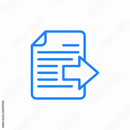 document send icon sign vector