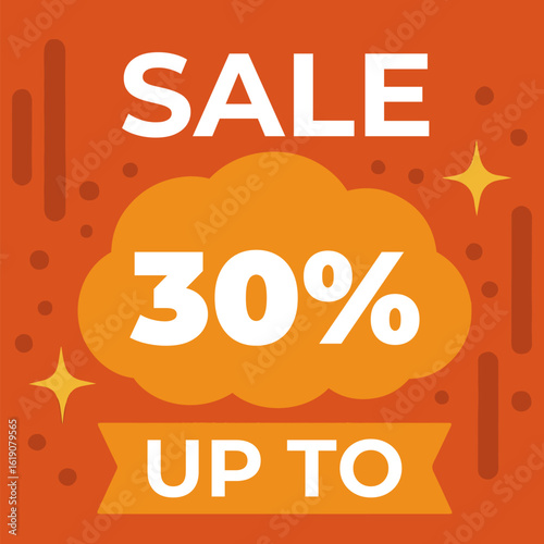 Sale up to 30% red background vector cloud
Red vector background, discount, sale, promotion