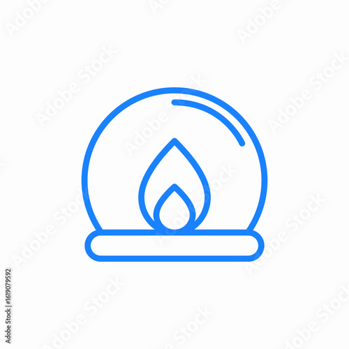 fire ball icon sign vector