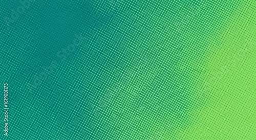 Green and Teal Halftone Dotted Gradient Background