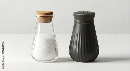 Salt and pepper shakers.