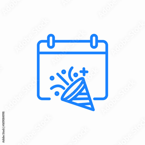 celebration day icon sign vector