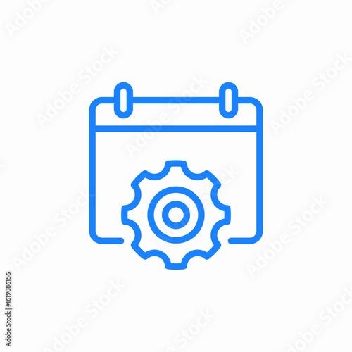 gear setting mechanism day icon sign vector