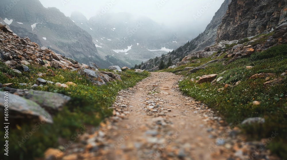 Fototapeta premium Mountain trail path
