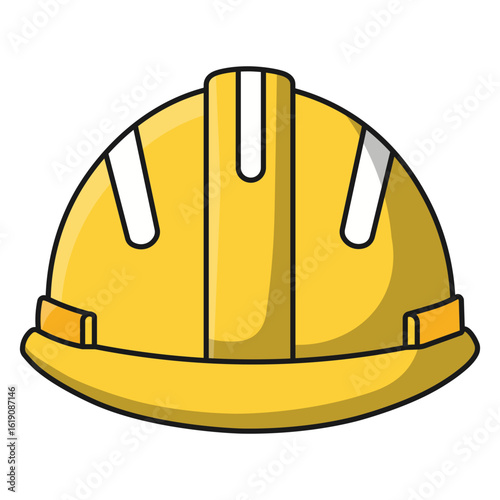 Yellow Hard Hat Icon