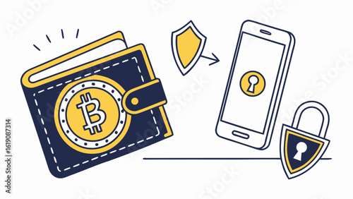 Illustration of Digital Finance Concept