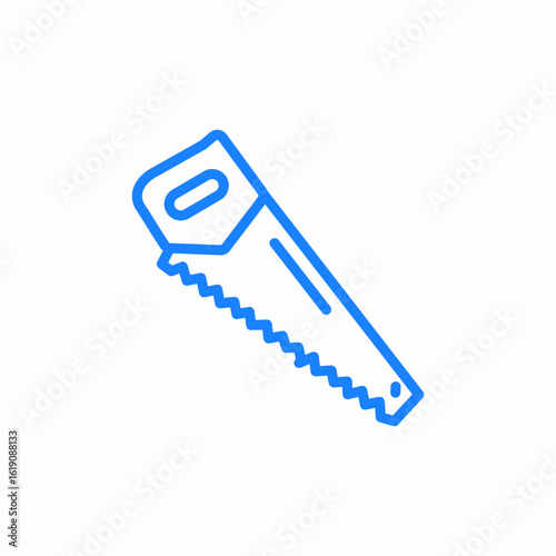saw tool icon sign vector