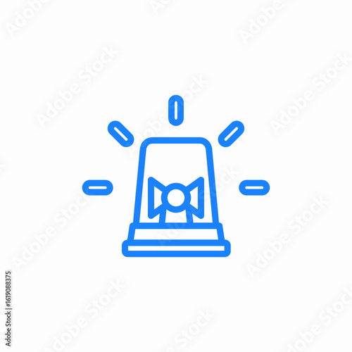 siren icon alarm icon sign vector